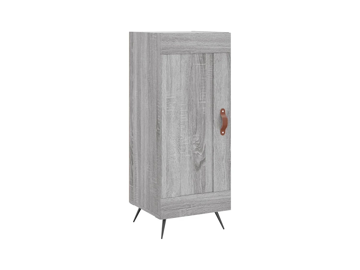 Buffet | Bahut | Meuble de rangement haut Sonoma gris 34,5x34x180 cm Bois d'ingénierie