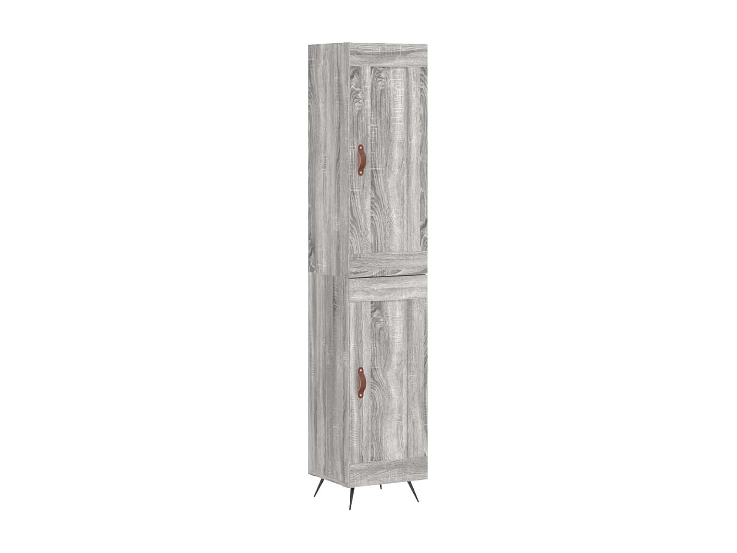 Buffet | Bahut | Meuble de rangement haut Sonoma gris 34,5x34x180 cm Bois d'ingénierie