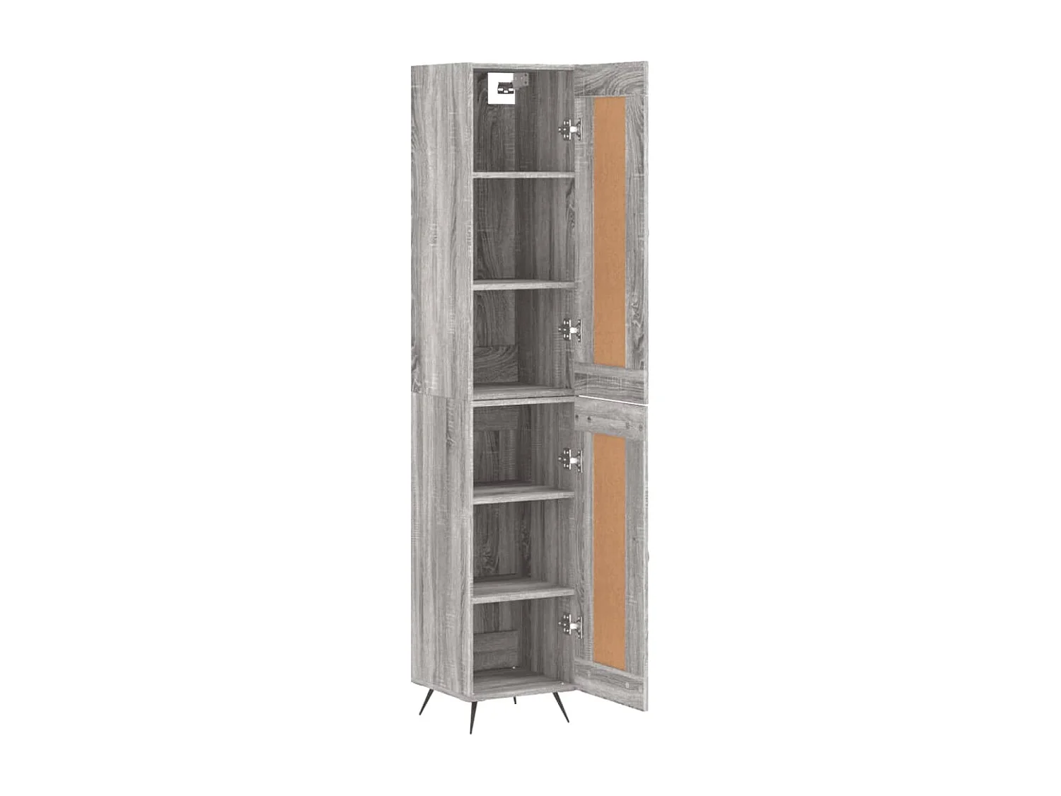 Buffet | Bahut | Meuble de rangement haut Sonoma gris 34,5x34x180 cm Bois d'ingénierie