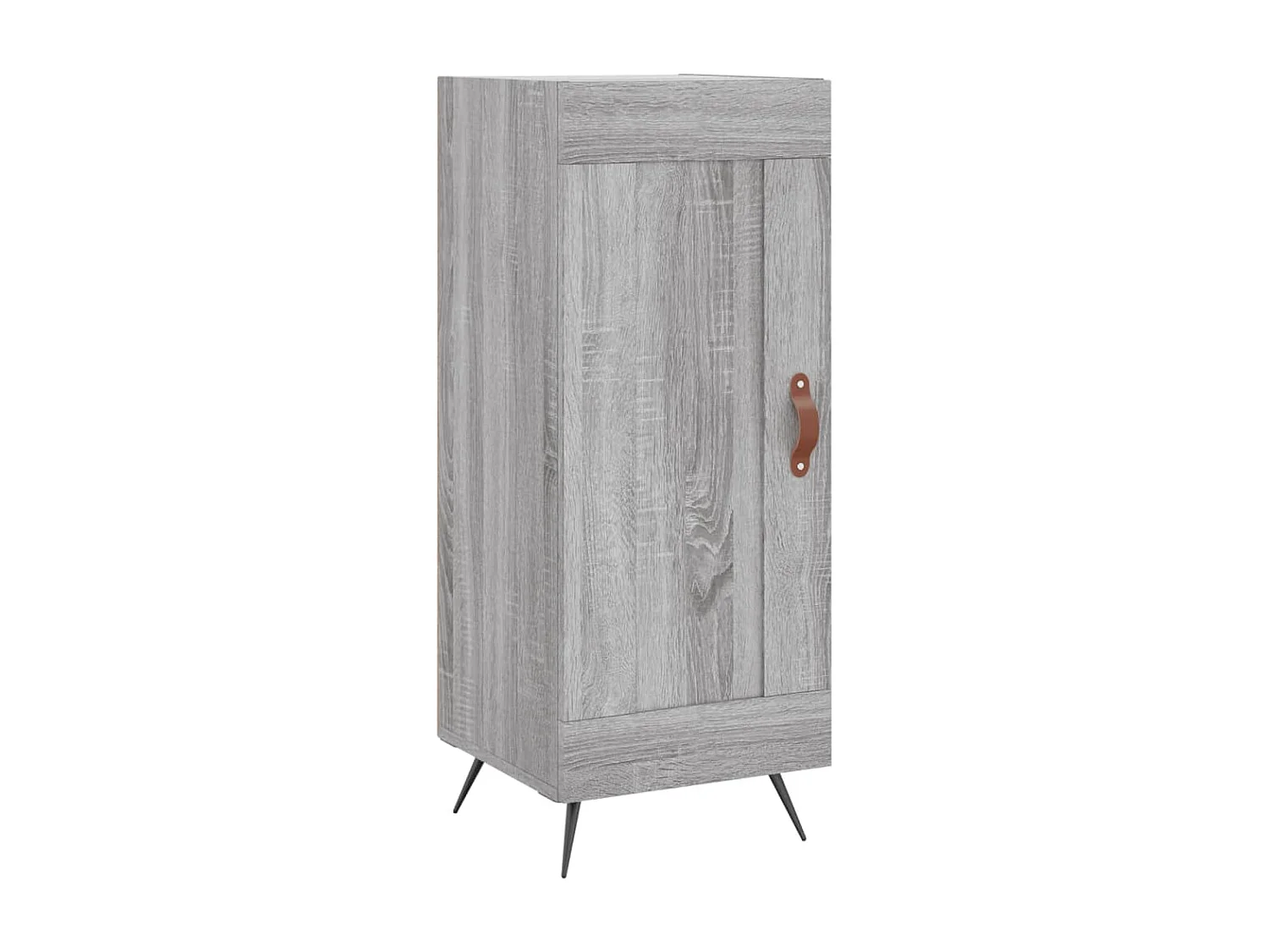 Buffet | Bahut | Meuble de rangement haut Sonoma gris 34,5x34x180 cm Bois d'ingénierie