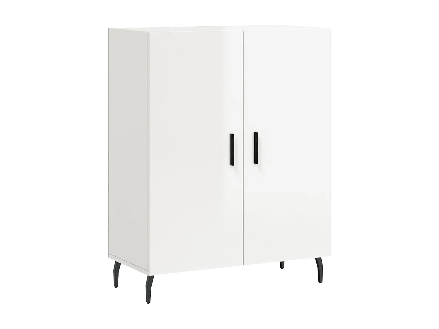 Buffet | Bahut | Meuble de rangement Blanc brillant 69,5x34x90 cm Bois d'ingénierie