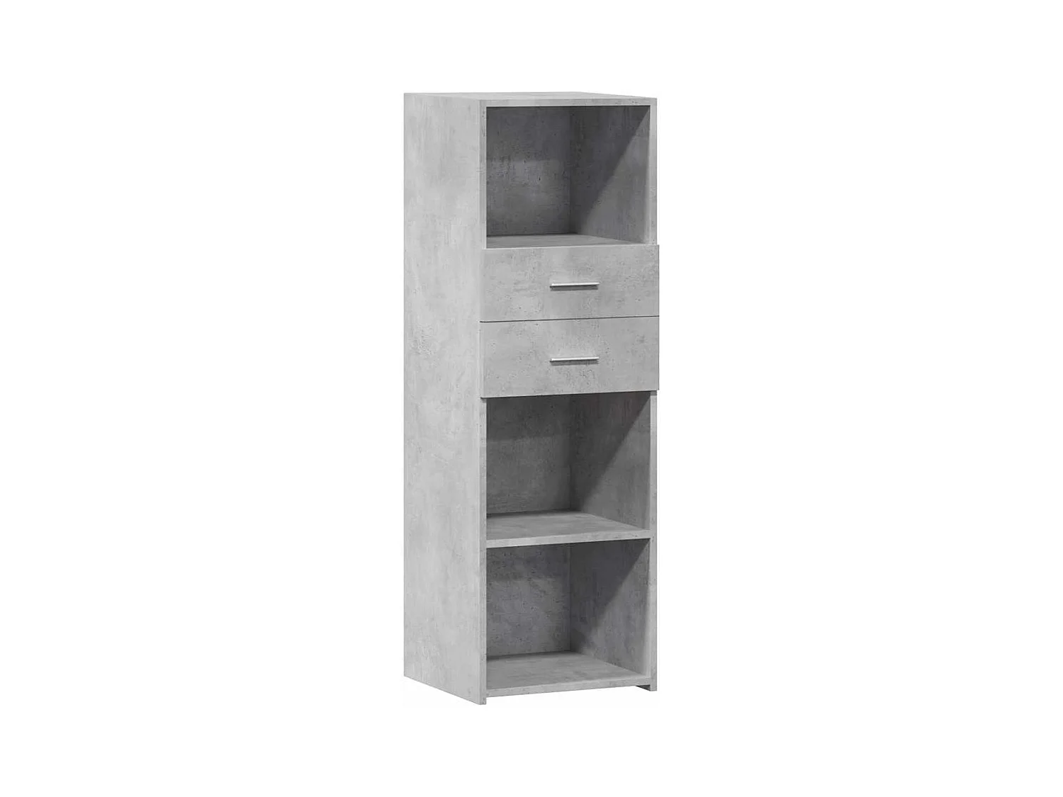 Buffet | Bahut | Meuble de rangement haut gris béton 40x42,5x124 cm bois d'ingénierie