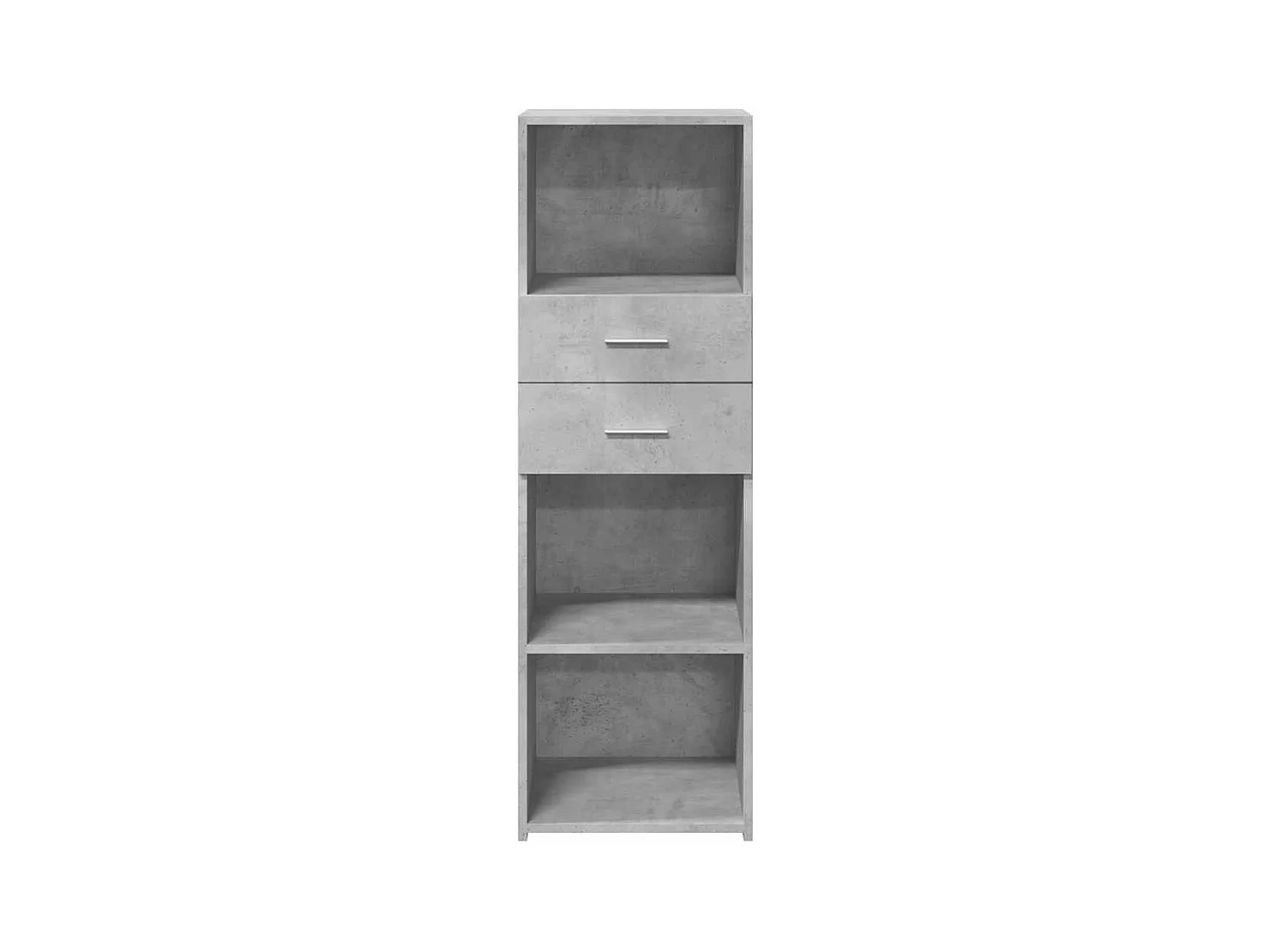 Buffet | Bahut | Meuble de rangement haut gris béton 40x42,5x124 cm bois d'ingénierie