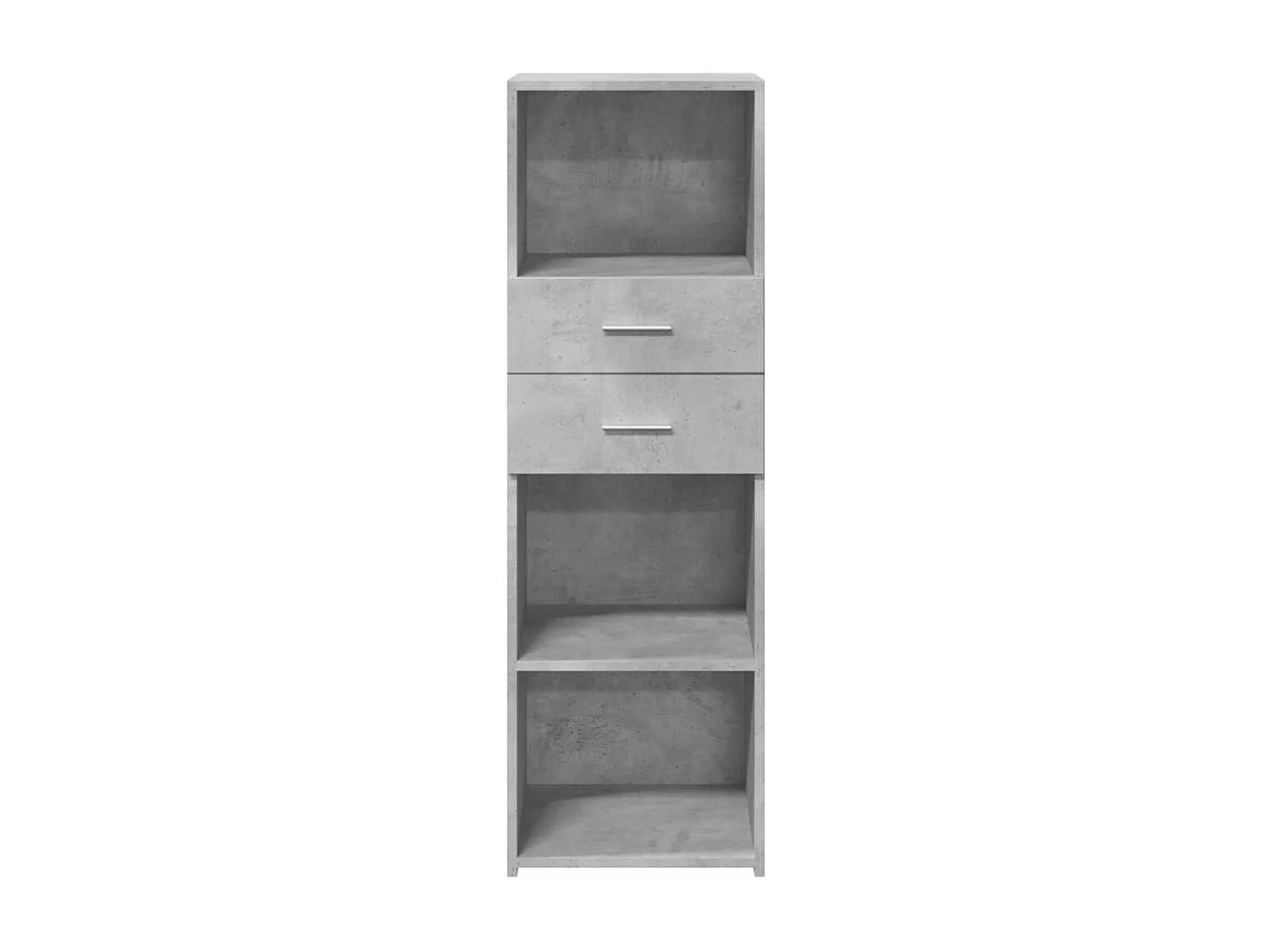 Buffet | Bahut | Meuble de rangement haut gris béton 40x42,5x124 cm bois d'ingénierie