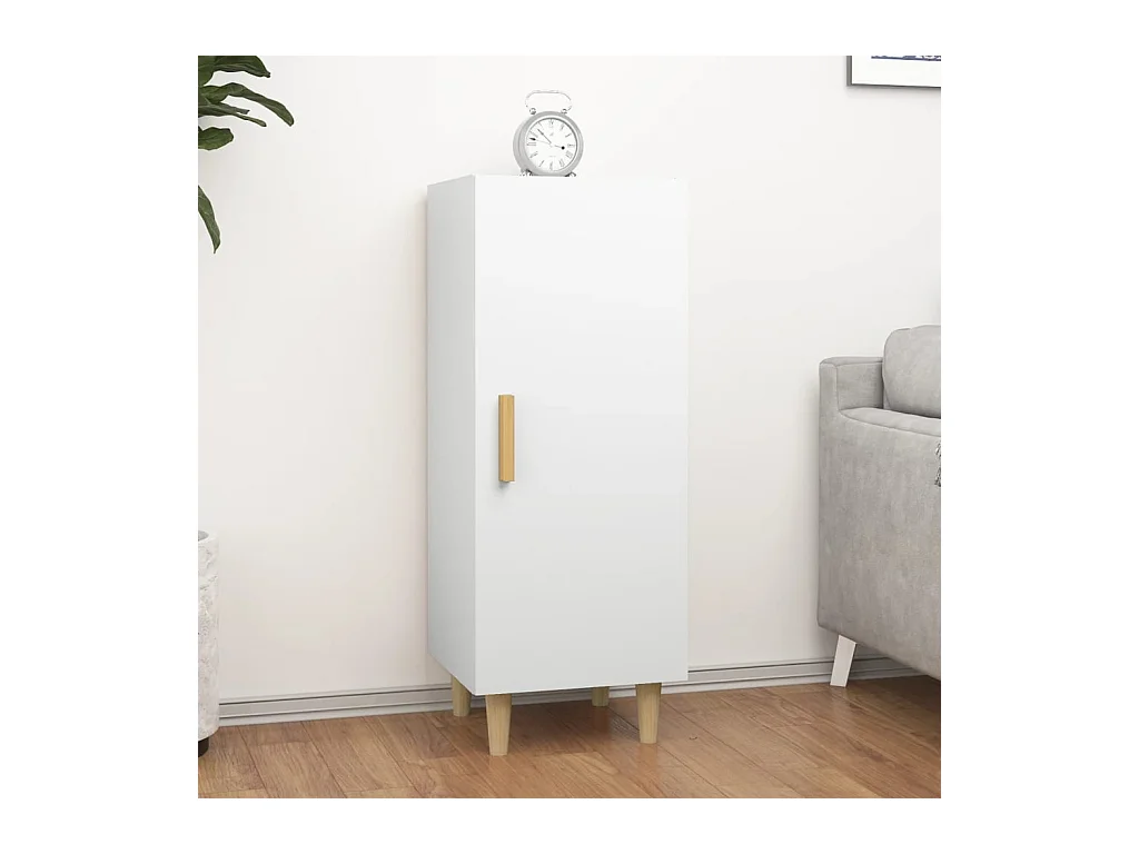 Buffet | Bahut | Meuble de rangement Blanc 34,5x34x90 cm Bois d'ingénierie