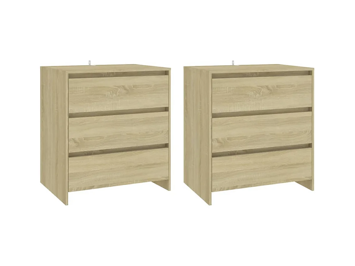 Buffet | Commode à tiroir | Meuble de rangements | Bahuts | Meuble de rangement 3 pcs Chêne sonoma Bois d'ingénierie