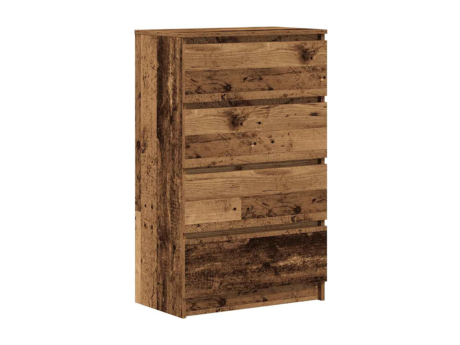 Buffet | Commode à tiroir | Meuble de rangement vieux bois 60x35x98,5 cm bois d'ingénierie