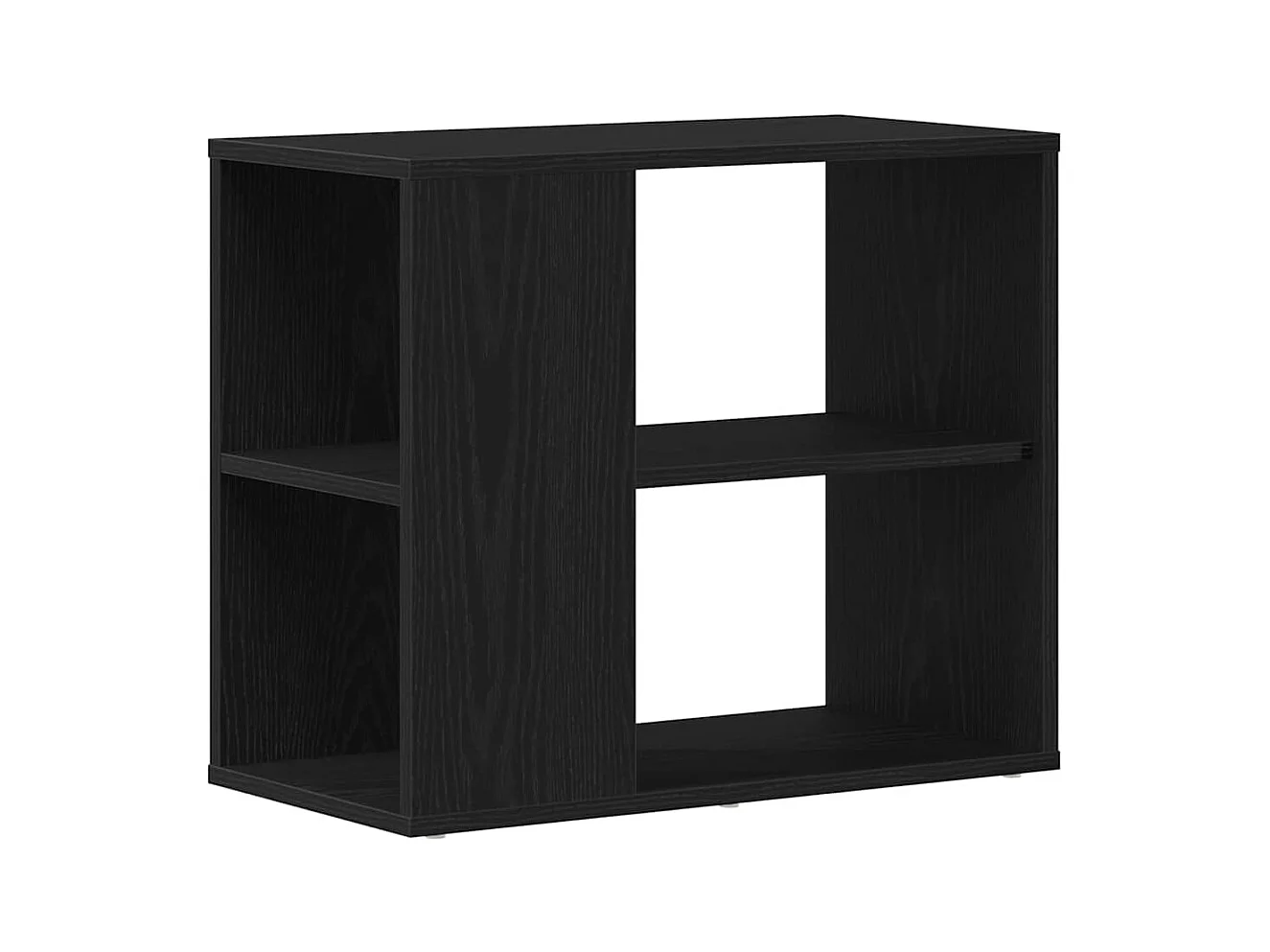 Buffet | Bahut | Meuble de rangement noir en chêne 60x30x50 cm en bois composite