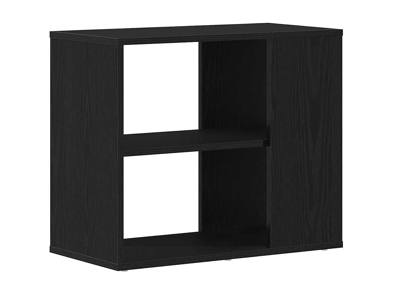 Buffet | Bahut | Meuble de rangement noir en chêne 60x30x50 cm en bois composite