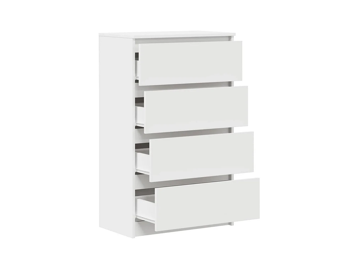 Credenza | Buffet | Armadio Bianca 60x35x98,5 cm in Legno Multistrato