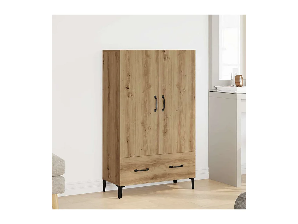 Credenza | Buffet | Armadio Rovere Artigianale 70x31x115 cm in Legno Multistrato