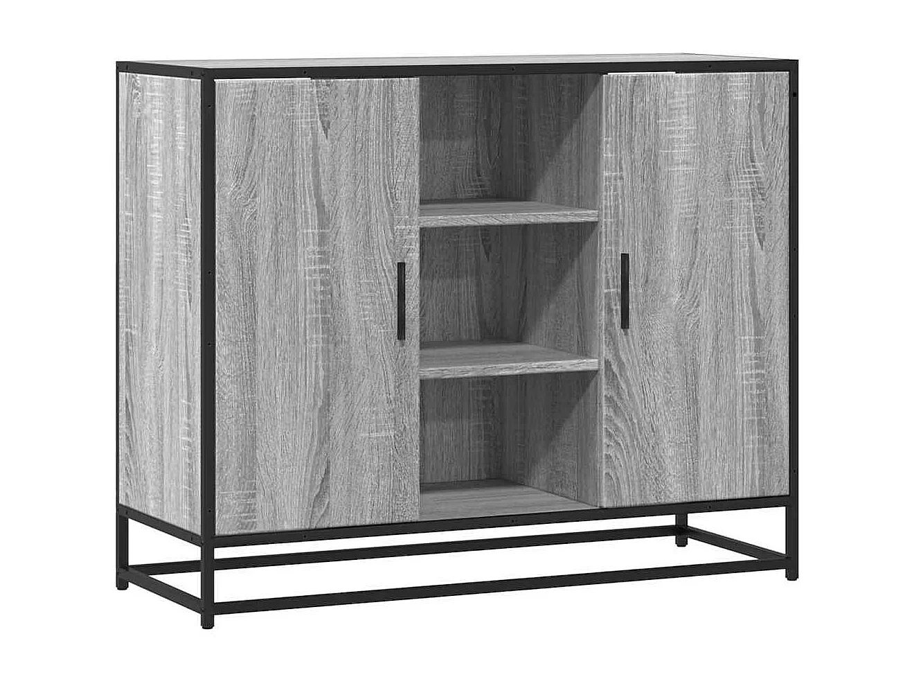 Buffet | Bahut | Meuble de rangement sonoma gris 92x35x76 cm bois d'ingénierie