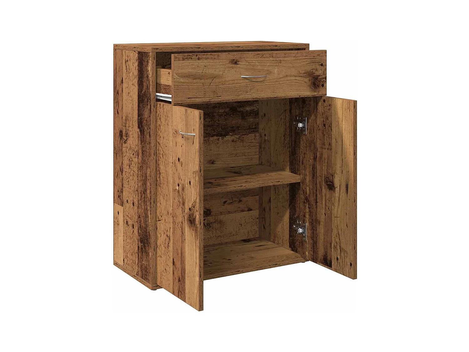 Buffet | Commode à tiroir | Meuble de rangement vieux bois 60x30x75 cm bois d'ingénierie