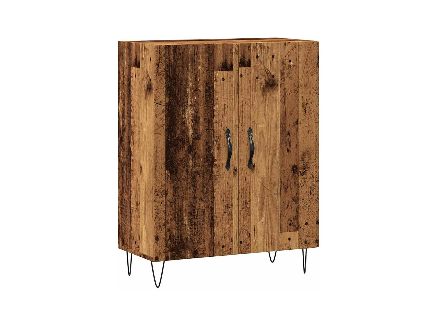 Buffet | Bahut | Meuble de rangement vieux bois 69,5x34x90 cm bois d'ingénierie