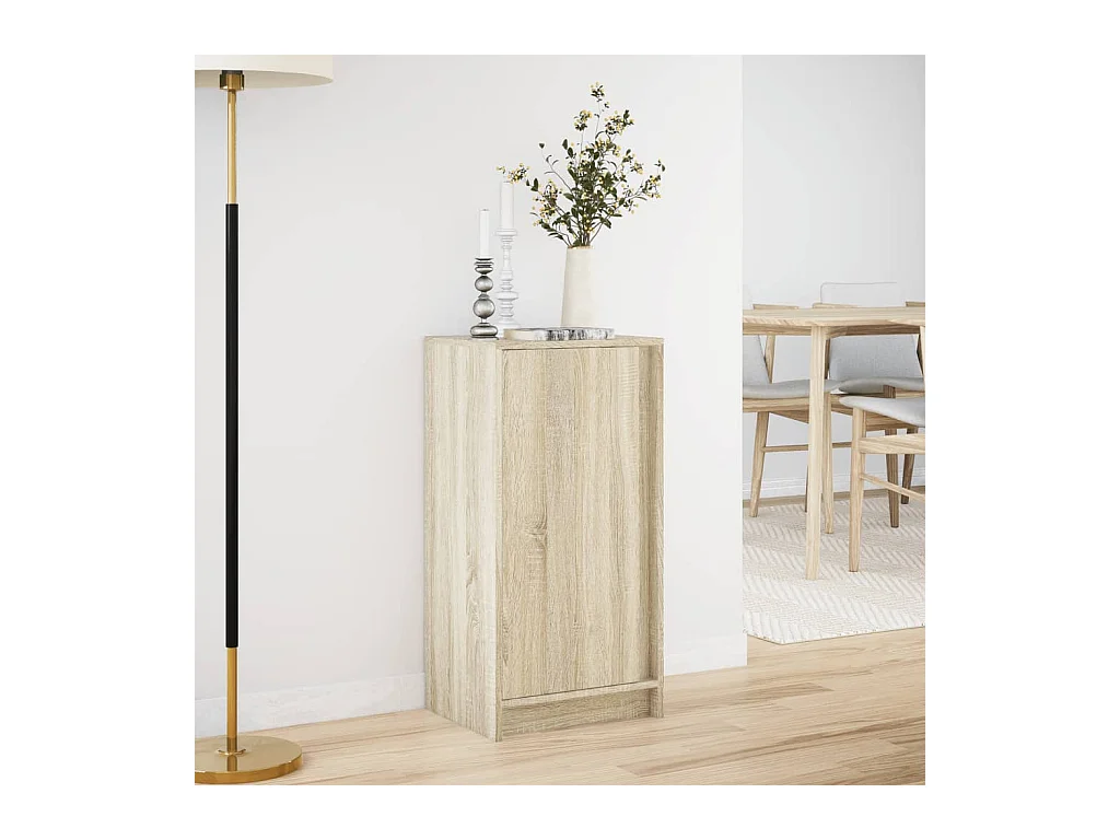 Credenza | Buffet | Armadio con LED Rovere Sonoma 42,5x34x85 cm Legno Multistrato