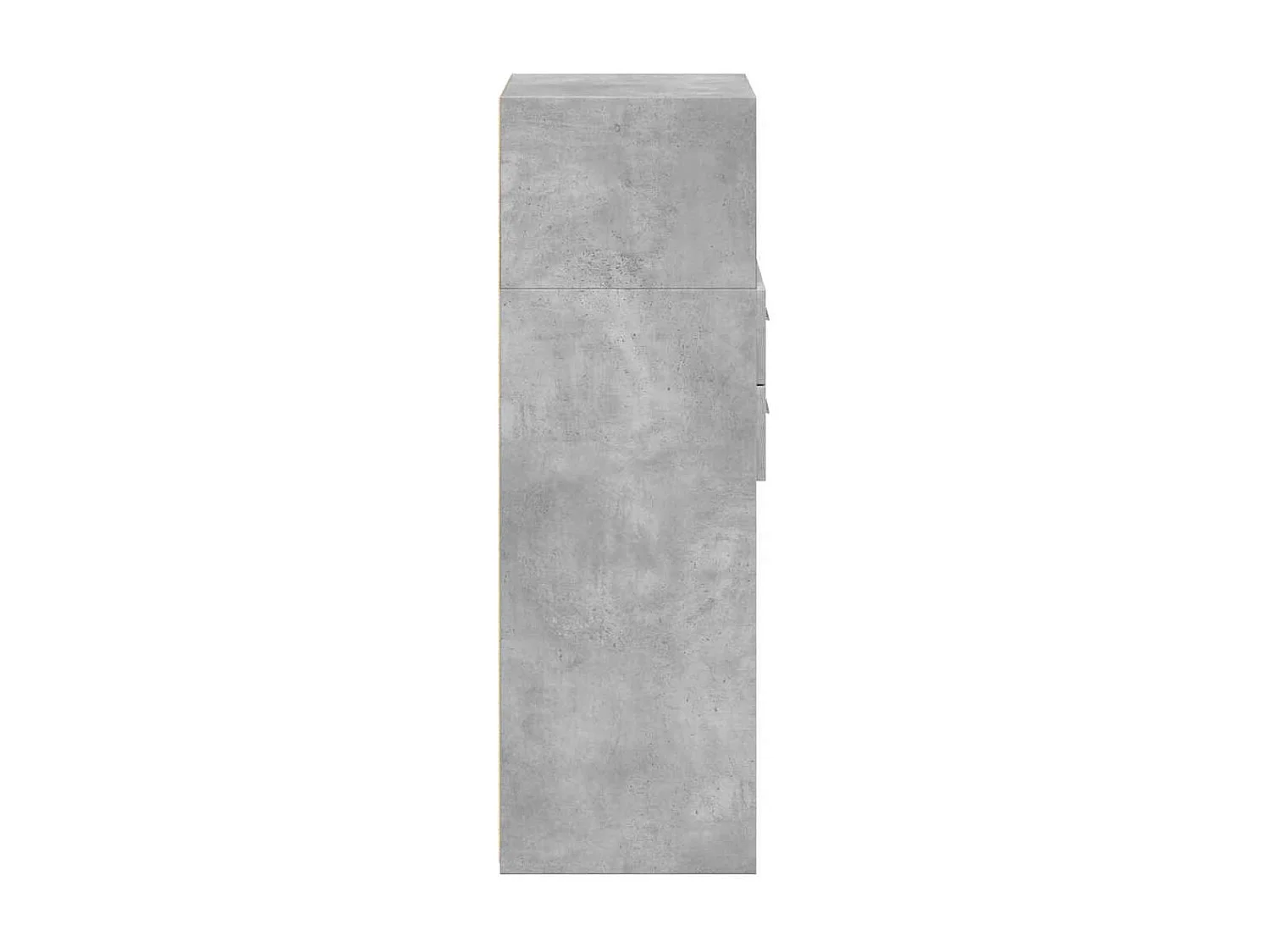 Buffet | Bahut | Meuble de rangement haut gris béton 50x42,5x124 cm bois d'ingénierie