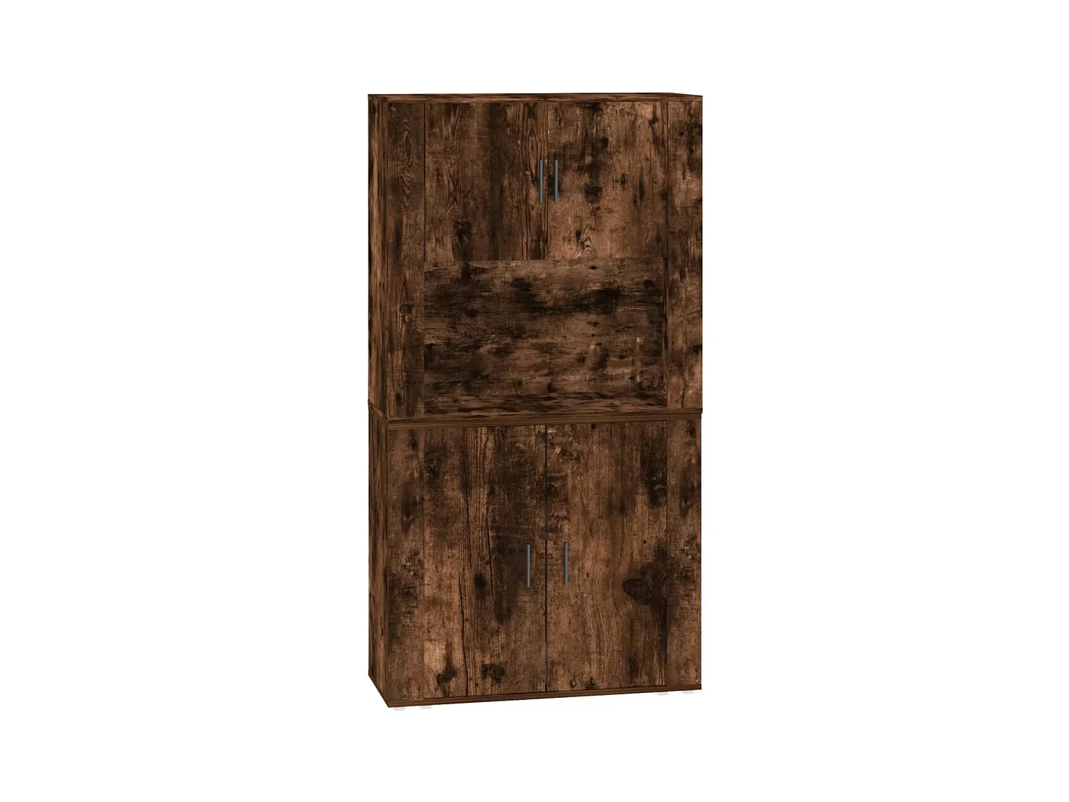 Buffet | Bahut | Meuble de rangement haut Chêne fumé Bois d'ingénierie