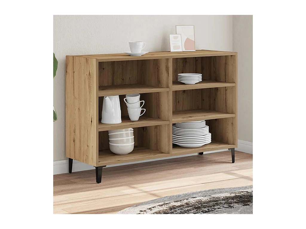 Credenza | Buffet | Armadio Rovere Artigianale 103,5x35x70 cm in Truciolato