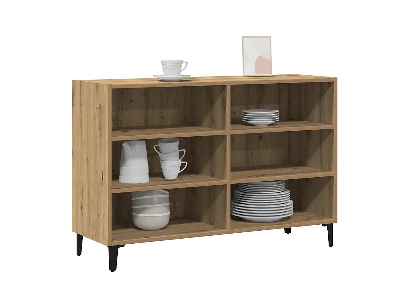 Credenza | Buffet | Armadio Rovere Artigianale 103,5x35x70 cm in Truciolato