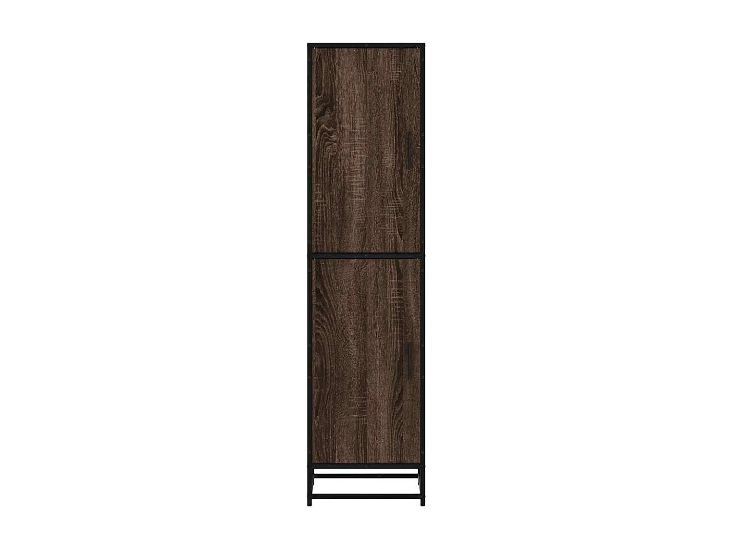 Buffet | Bahut | Meuble de rangement haut chêne marron 35,5x35x139 cm bois d'ingénierie métal