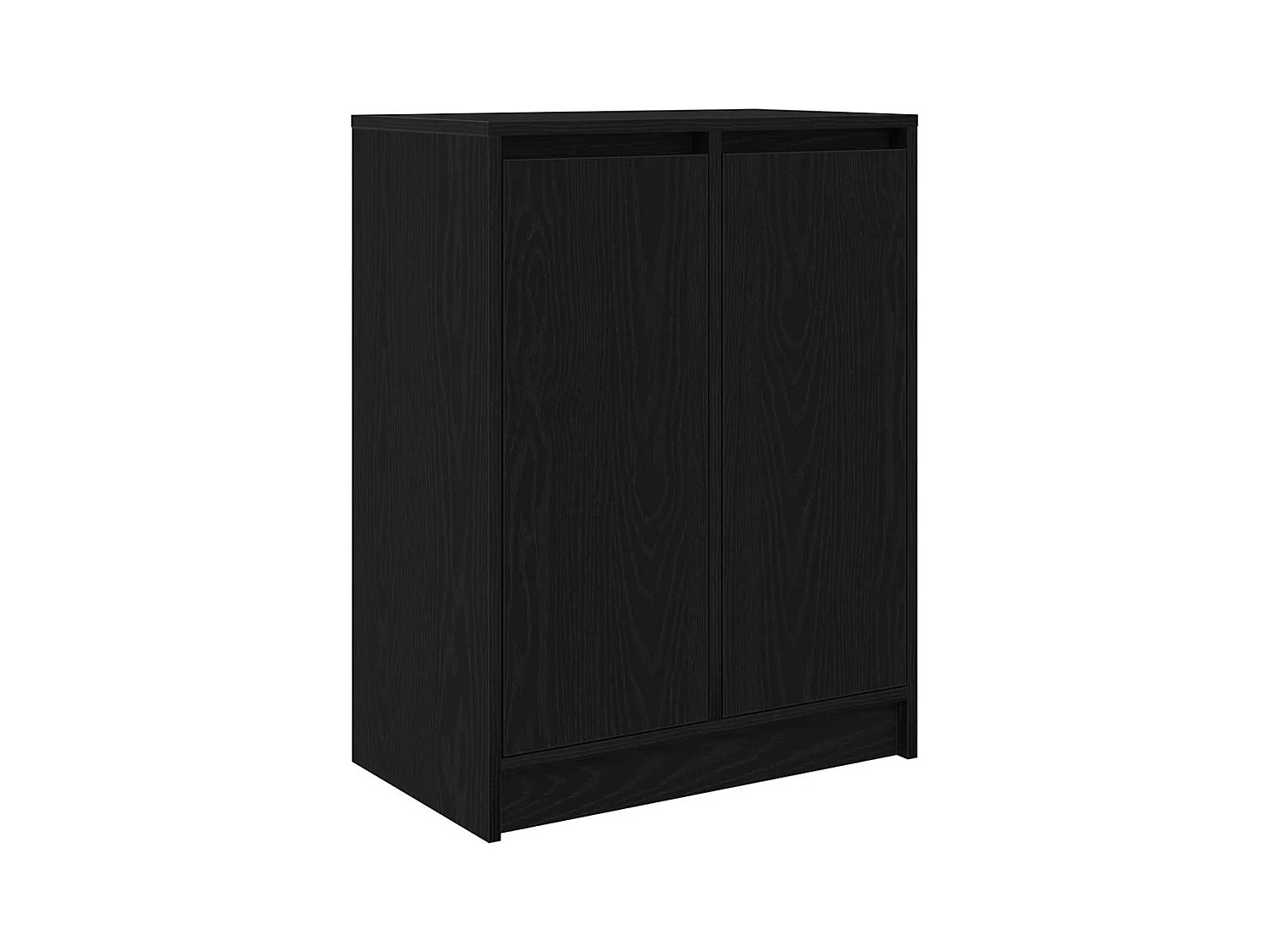 Buffet | Bahut | Meuble de rangement chêne noir 57x34x76 cm bois d'ingénierie