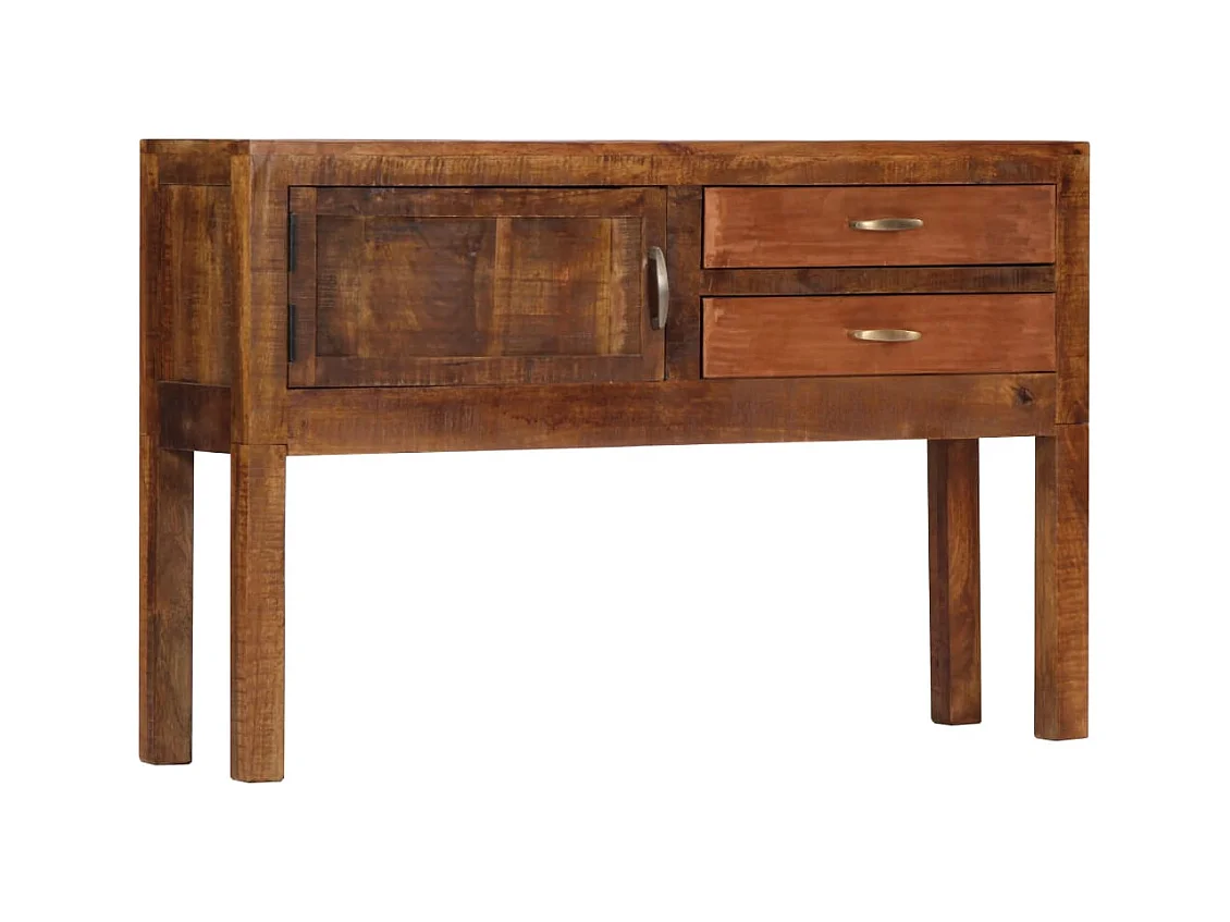 Buffet | Commode à tiroir | Meuble de rangement 118x30x75 cm Bois de manguier massif