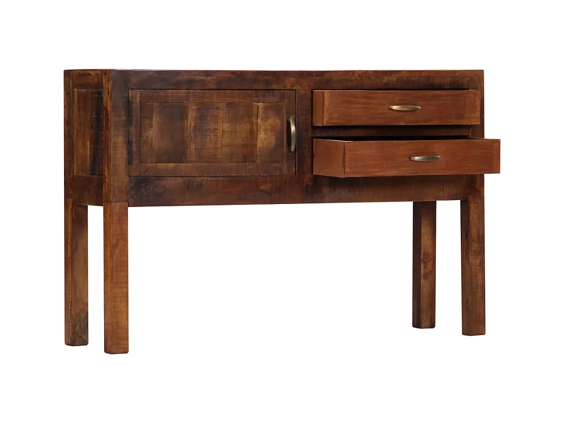 Buffet | Commode à tiroir | Meuble de rangement 118x30x75 cm Bois de manguier massif