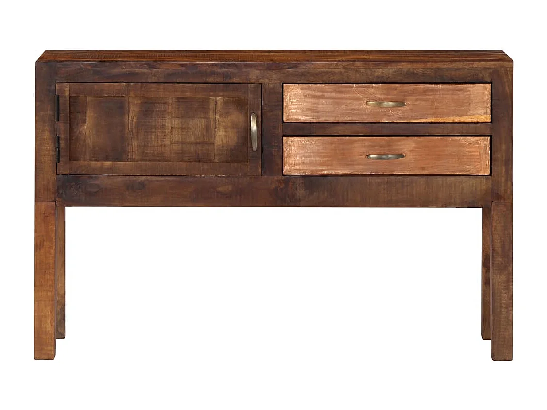 Buffet | Commode à tiroir | Meuble de rangement 118x30x75 cm Bois de manguier massif