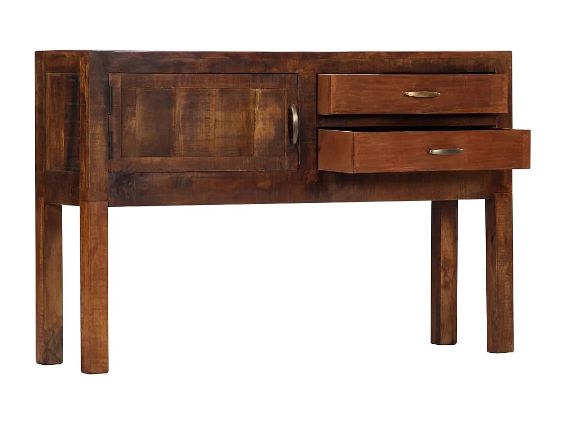 Buffet | Commode à tiroir | Meuble de rangement 118x30x75 cm Bois de manguier massif
