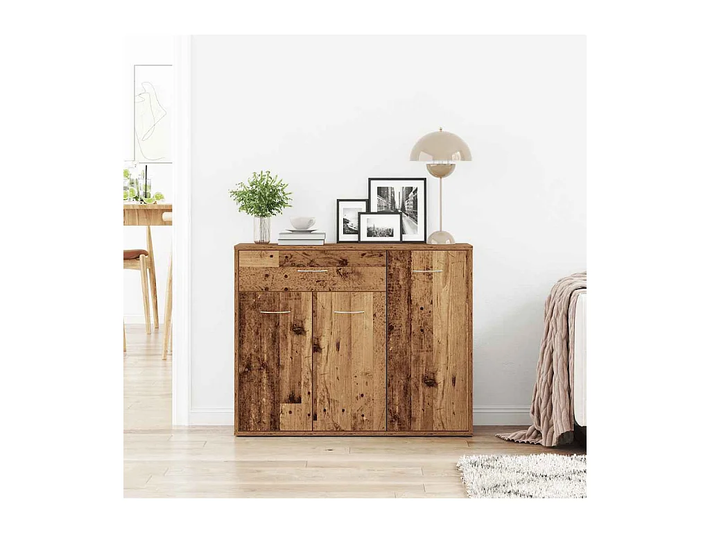 Buffet | Commode à tiroir | Meuble de rangement vieux bois 88x30x70 cm bois d'ingénierie
