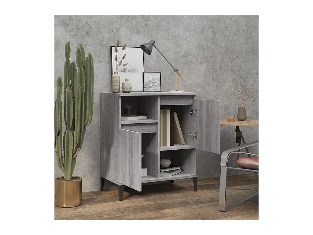 Buffet | Bahut | Meuble de rangement Sonoma gris 60x35x70 cm Bois d'ingénierie