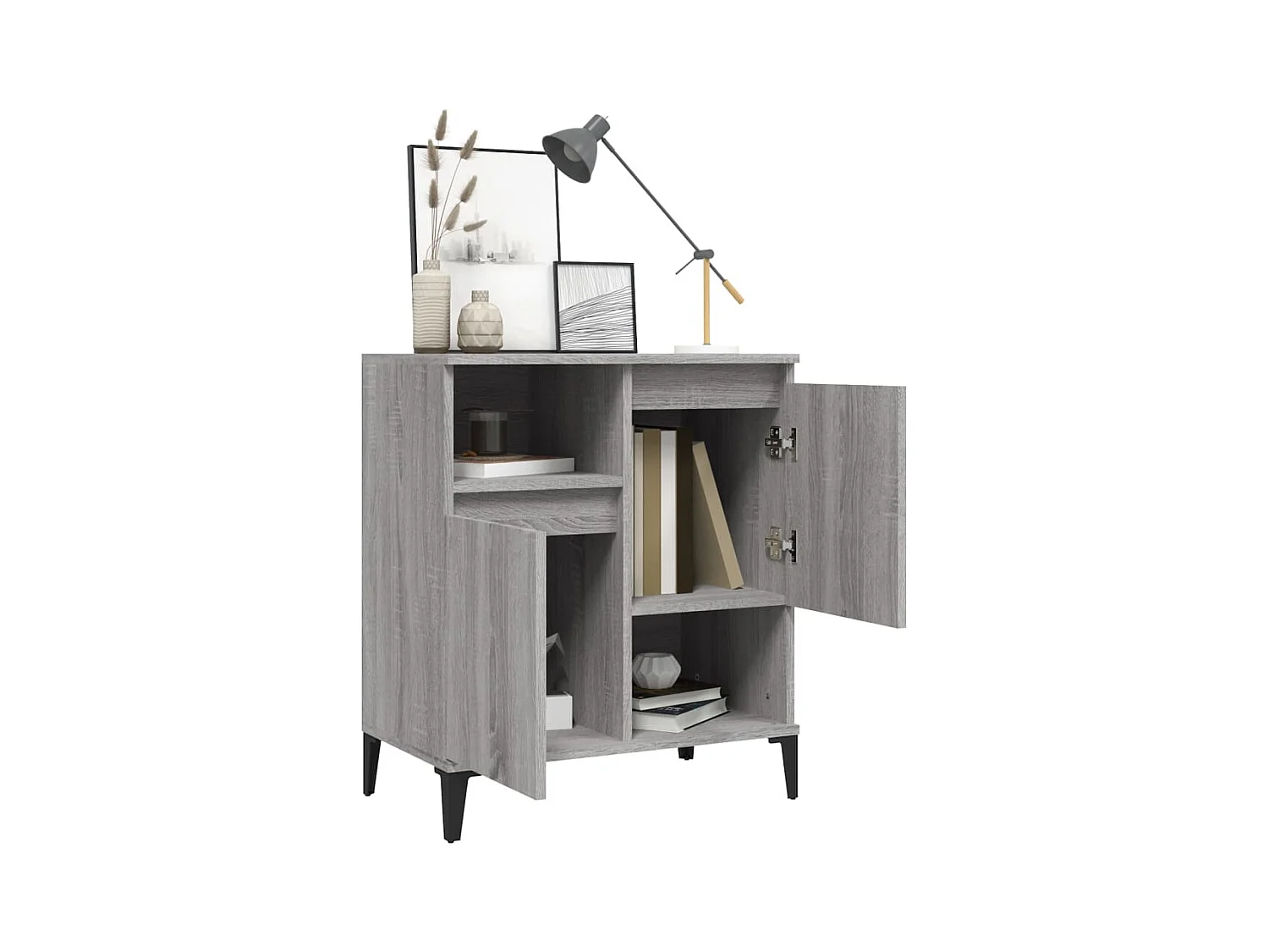 Buffet | Bahut | Meuble de rangement Sonoma gris 60x35x70 cm Bois d'ingénierie