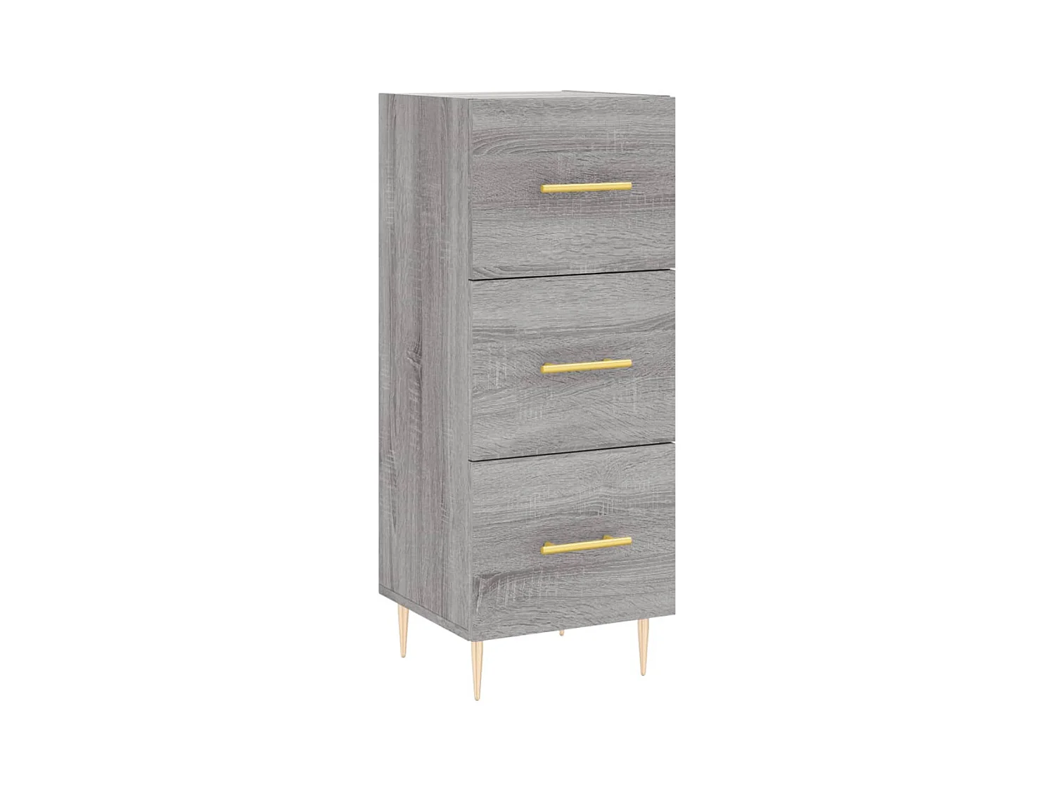 Buffet | Bahut | Meuble de rangement haut Sonoma gris 34,5x34x180 cm Bois d'ingénierie