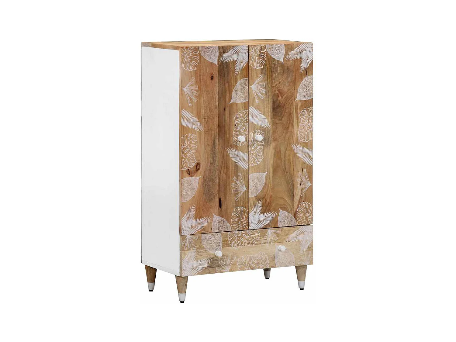 Buffet | Commode à tiroir | Meuble de rangement 60x33,5x100 cm bois de manguier massif