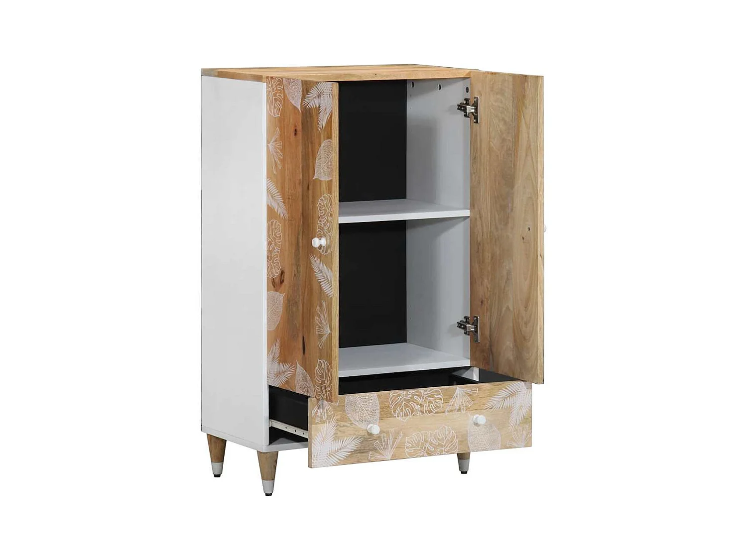 Buffet | Commode à tiroir | Meuble de rangement 60x33,5x100 cm bois de manguier massif