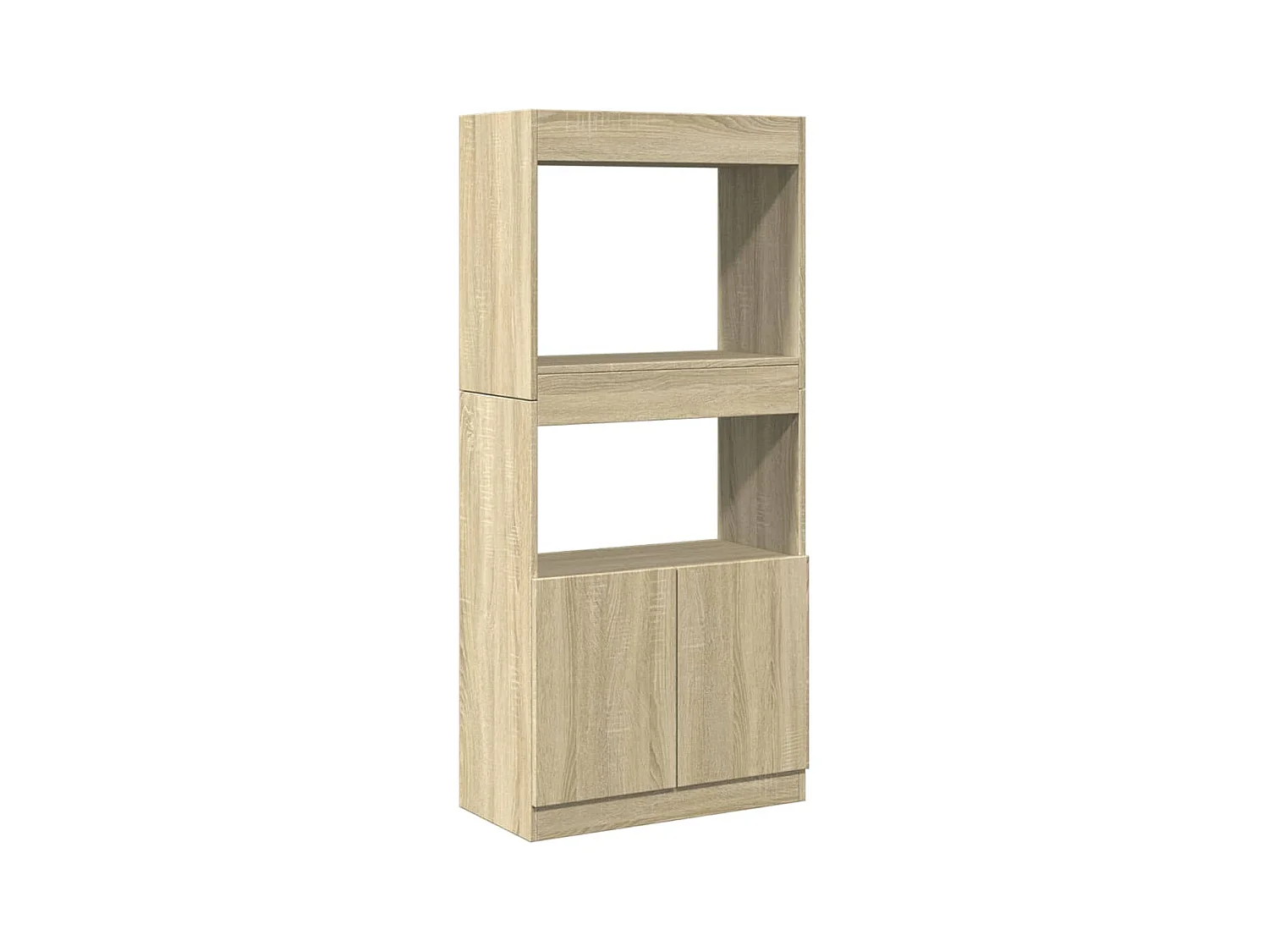 Buffet | Bahut | Meuble de rangement haut chêne sonoma 63x33x140 cm bois d'ingénierie