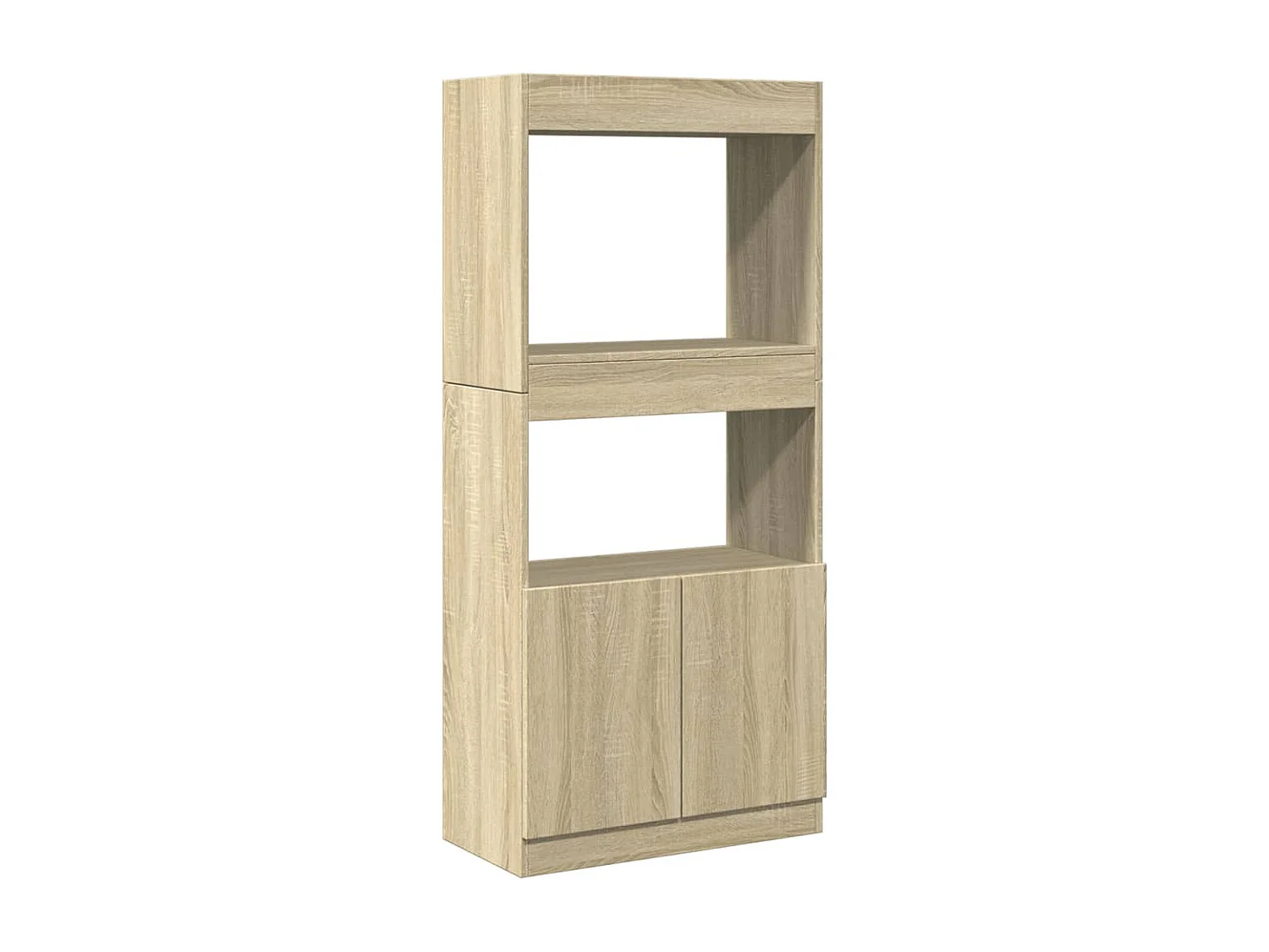 Buffet | Bahut | Meuble de rangement haut chêne sonoma 63x33x140 cm bois d'ingénierie