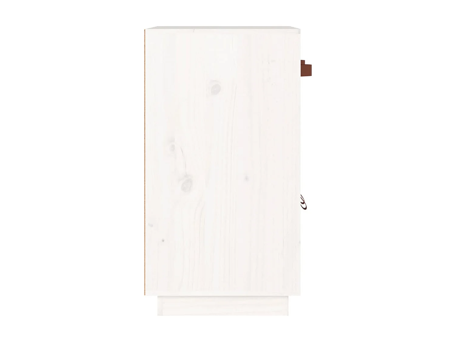 Credenza | Buffet | Armadio Bianca 65,5x40x75 cm in Legno Massello di Pino