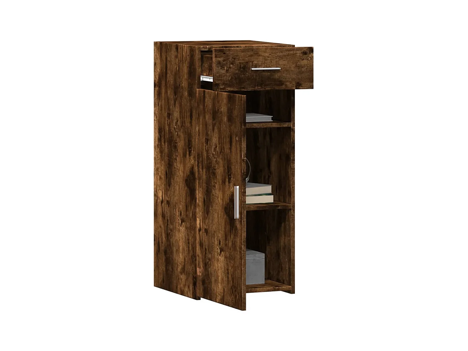 Credenza | Buffet | Armadio Rovere Fumo 40x42,5x93 cm in Legno Multistrato