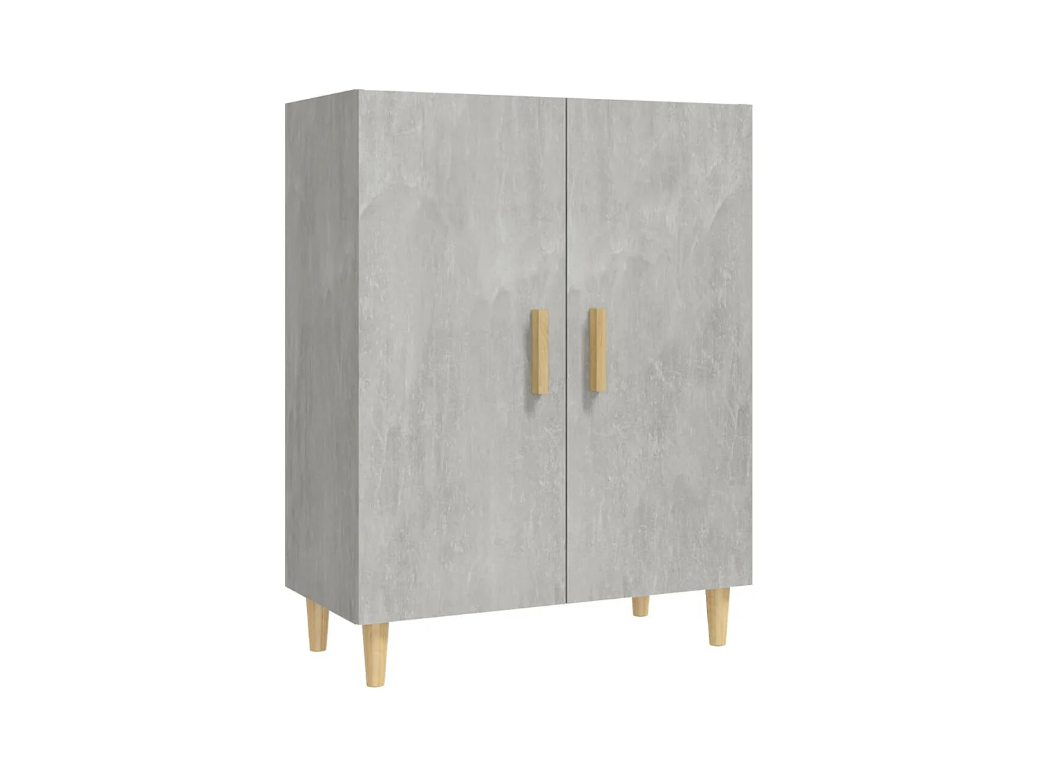 Credenza | Buffet | Armadio Grigio Cemento 70x34x90 cm in Legno Multistrato