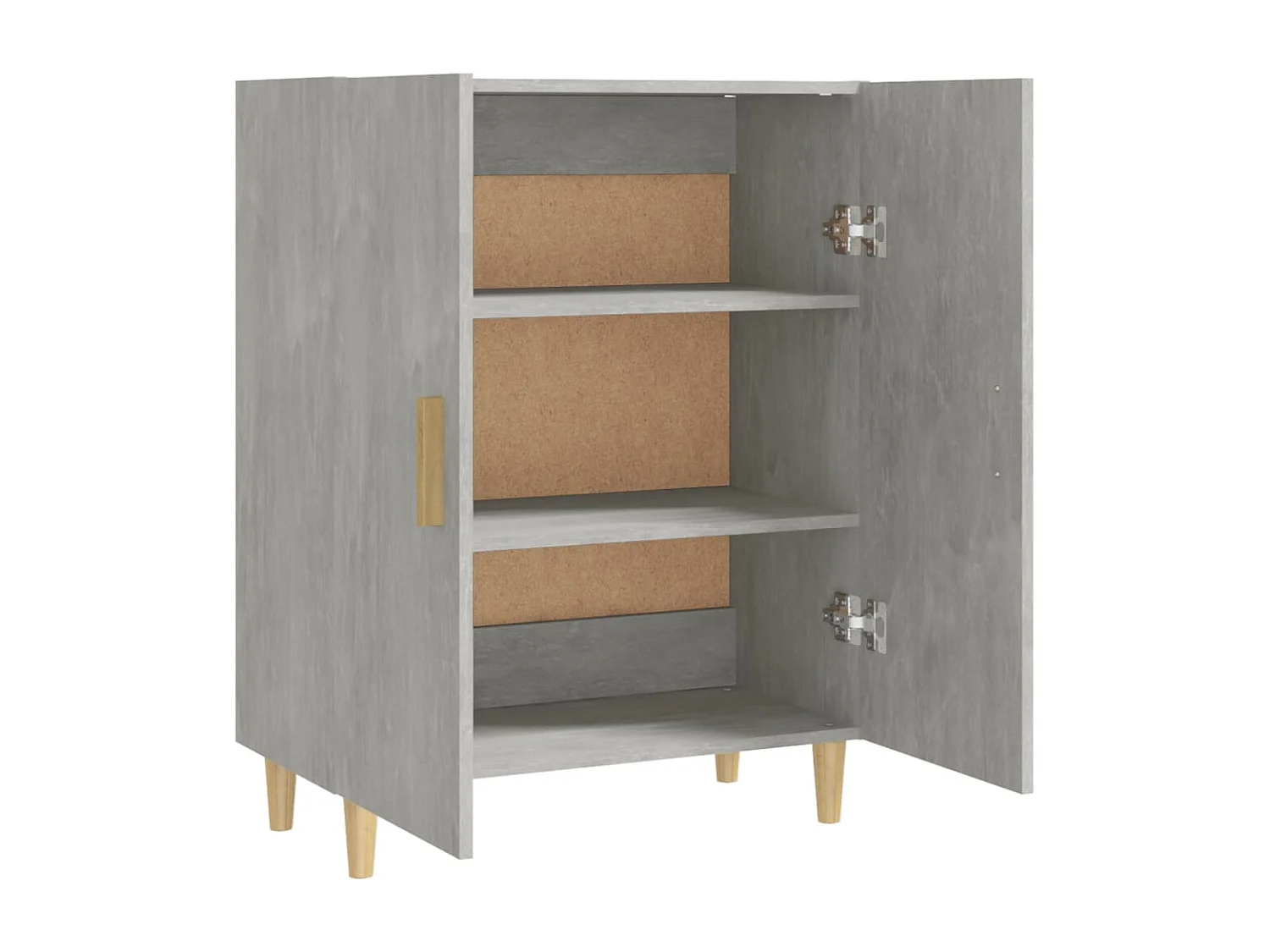 Buffet | Bahut | Meuble de rangement Gris béton 70x34x90 cm Bois d'ingénierie