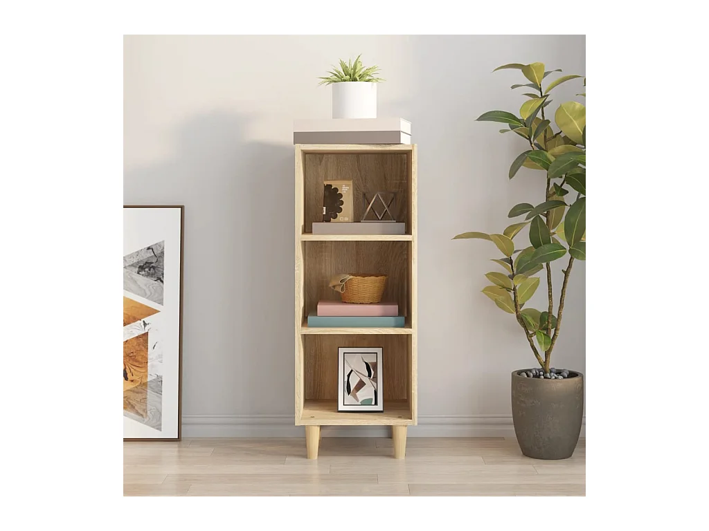 Buffet | Bahut | Meuble de rangement Chêne sonoma 34,5x32,5x90 cm Bois d'ingénierie