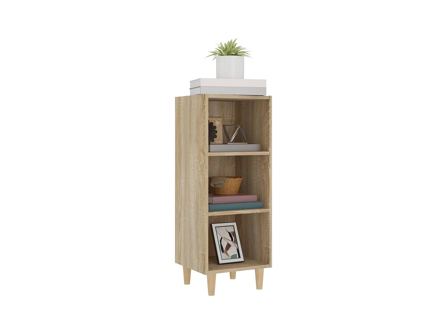 Buffet | Bahut | Meuble de rangement Chêne sonoma 34,5x32,5x90 cm Bois d'ingénierie