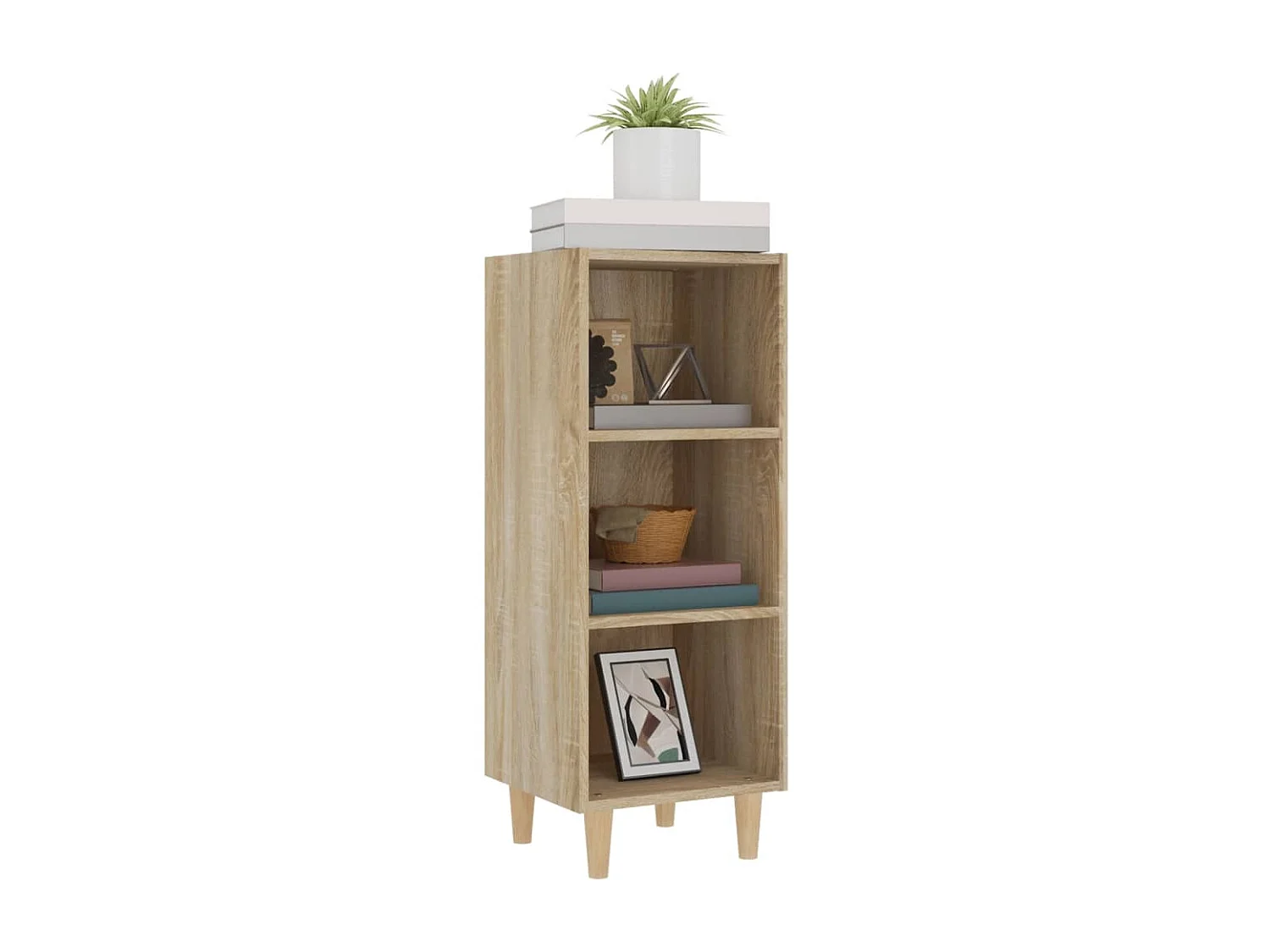 Buffet | Bahut | Meuble de rangement Chêne sonoma 34,5x32,5x90 cm Bois d'ingénierie