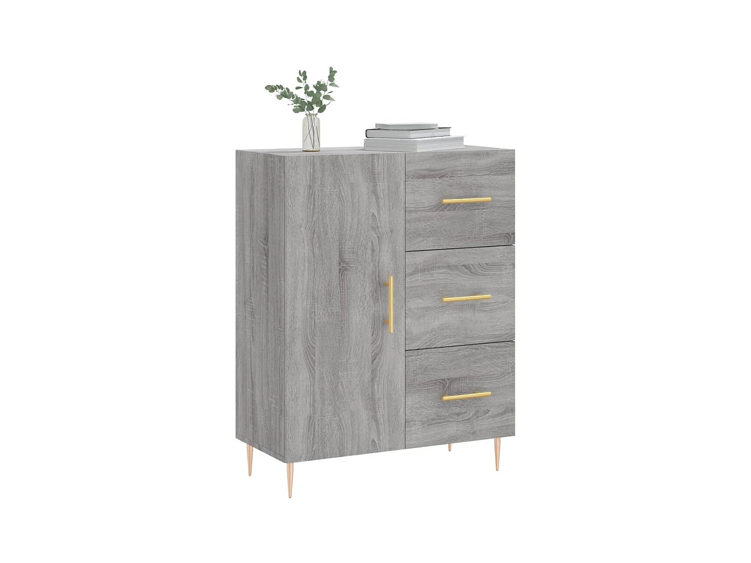 Credenza | Buffet | Armadio Grigio Sonoma 69,5x34x90 cm in Legno Multistrato