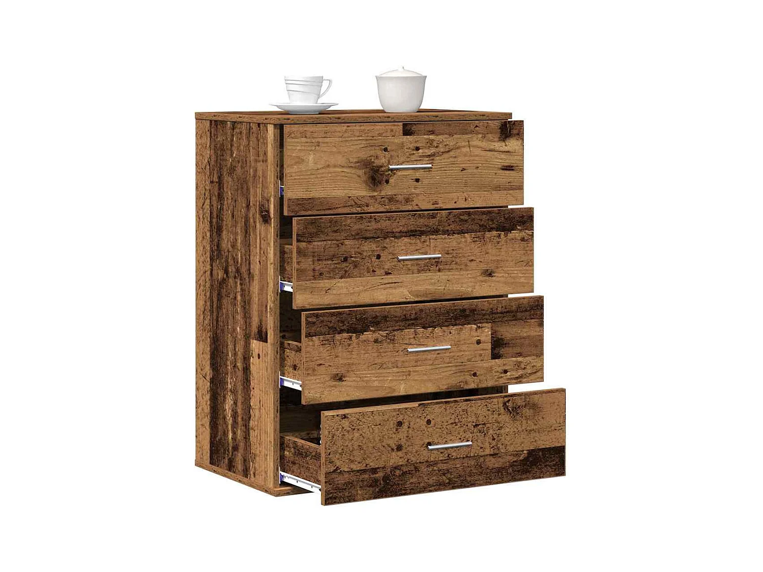 Credenza | Buffet | Armadio Legno Antico 60 x 39 x 80 cm Legno multistrato