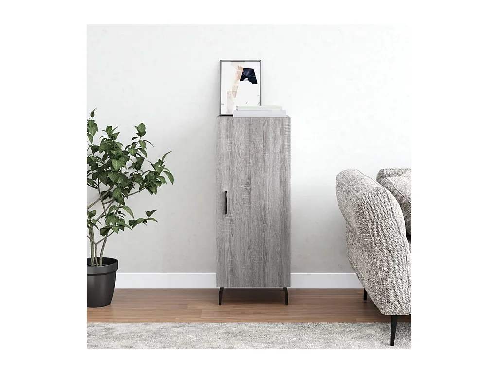 Buffet | Bahut | Meuble de rangement Sonoma gris 34,5x34x90 cm Bois d'ingénierie