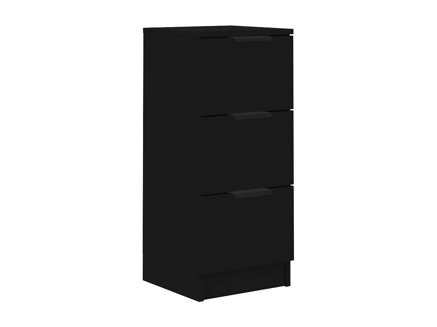 Buffet | Bahut | Meuble de rangement noir 30x30x70 cm bois d'ingénierie