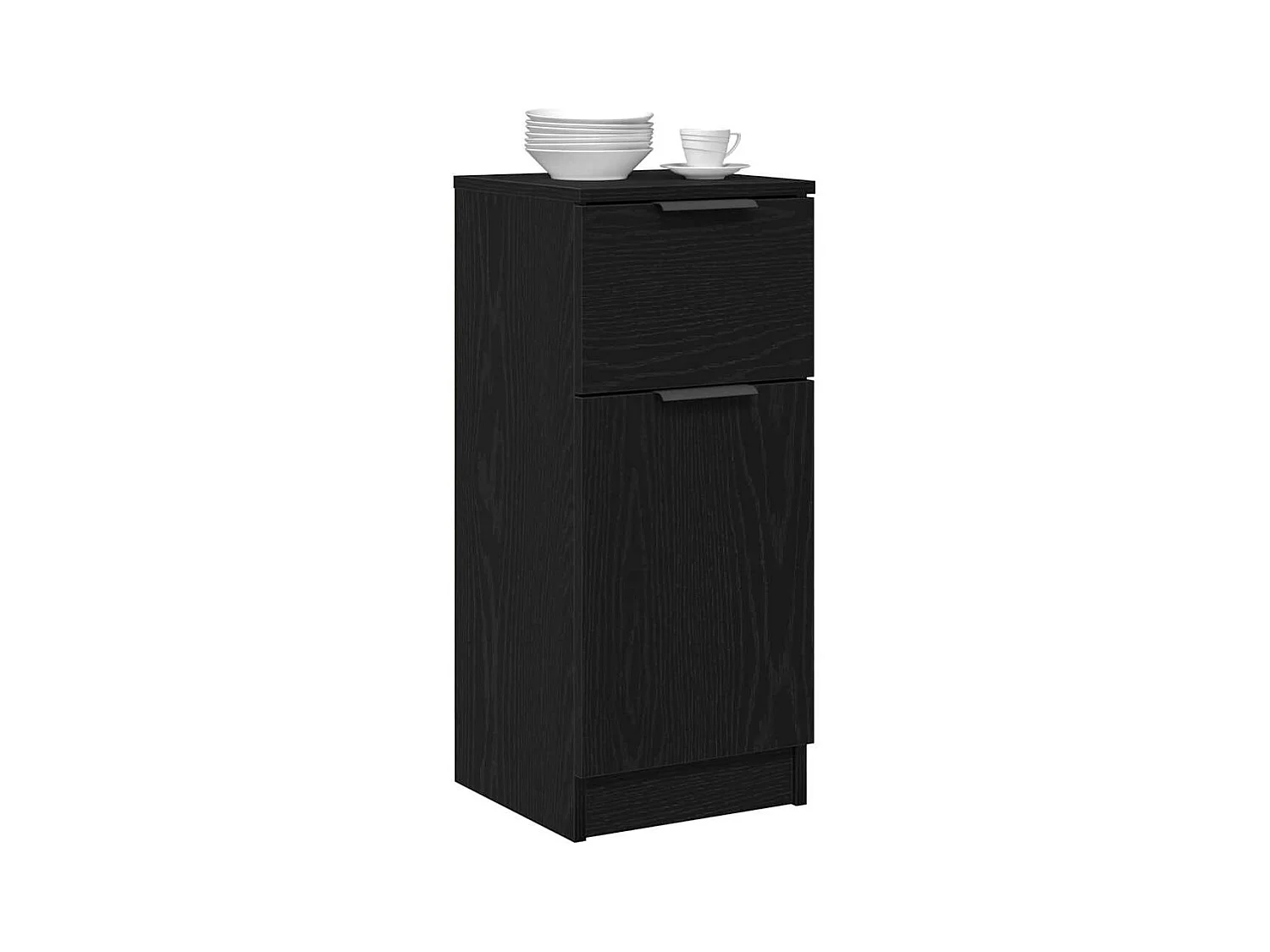 Credenza | Buffet | Armadio in quercia nera 30x30x70 cm MDF