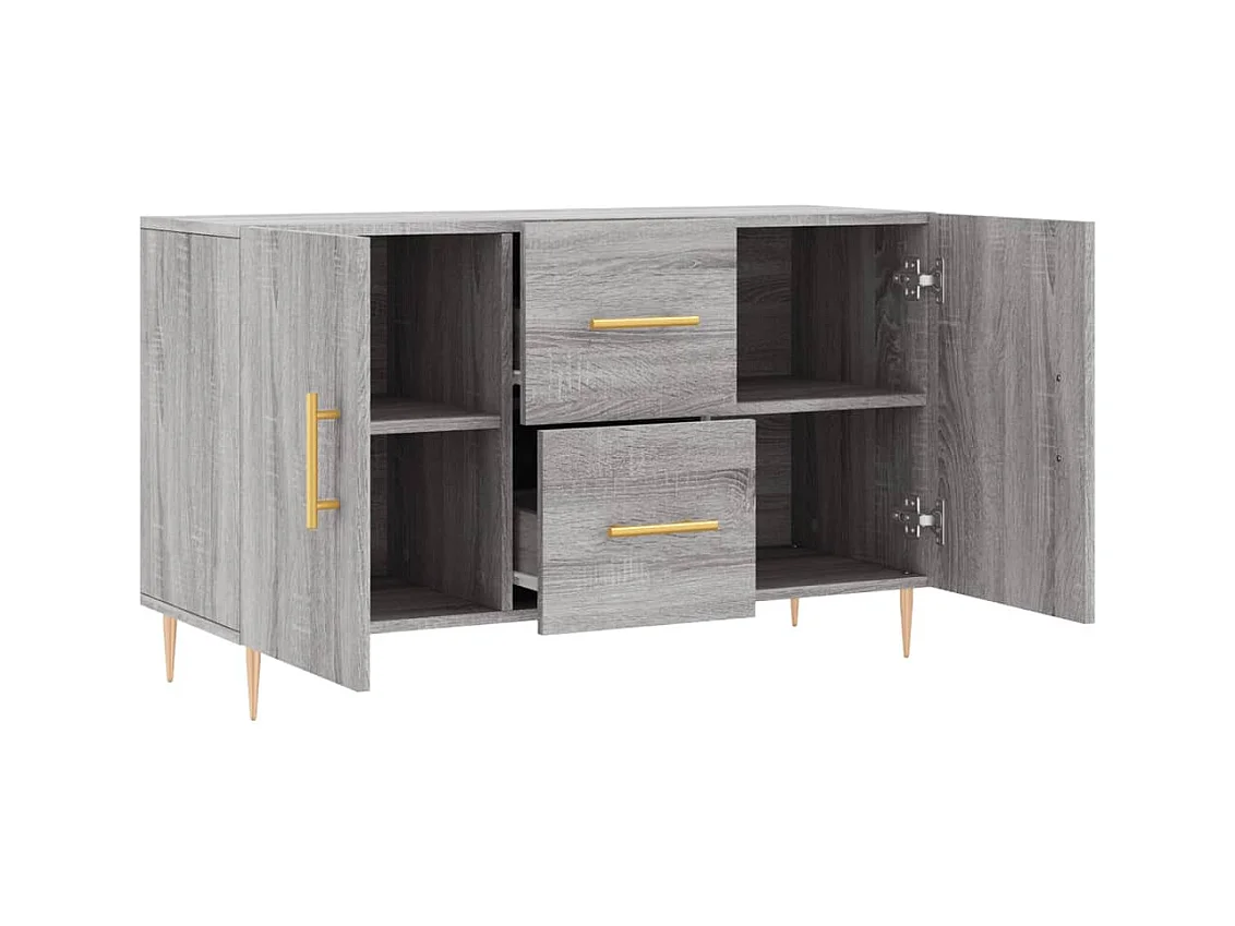 Buffet | Bahut | Meuble de rangement sonoma gris 100x36x60 cm bois d'ingénierie